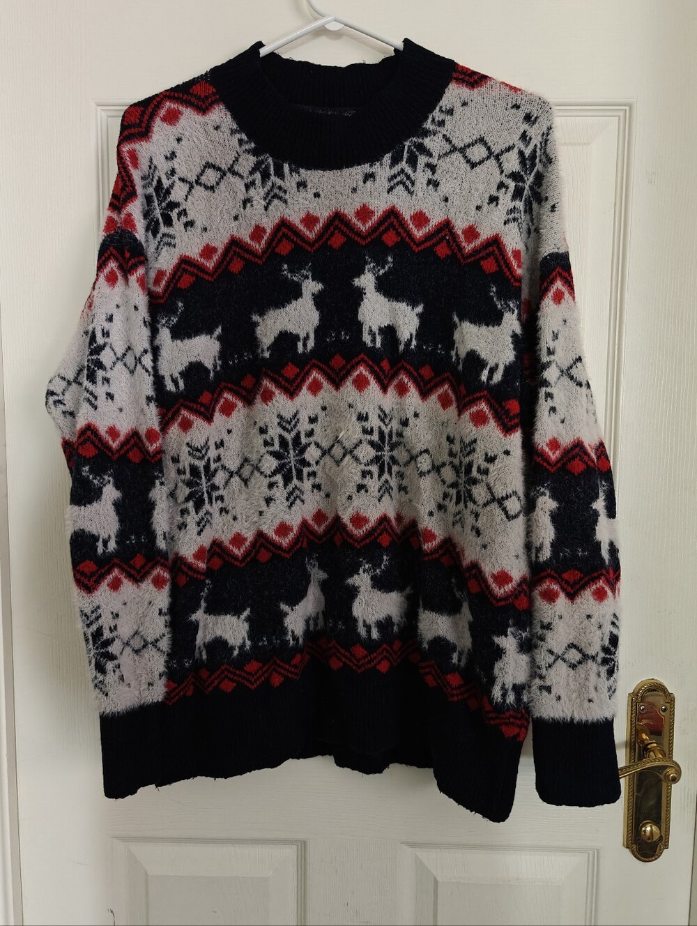 COCOBLEU Navy Christmas Sweater